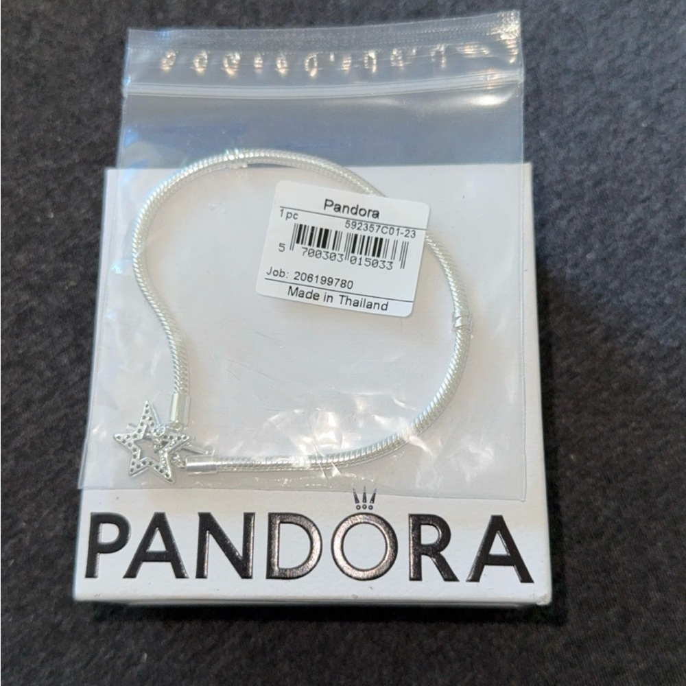 Pandora Silver Star Charm Bracelet